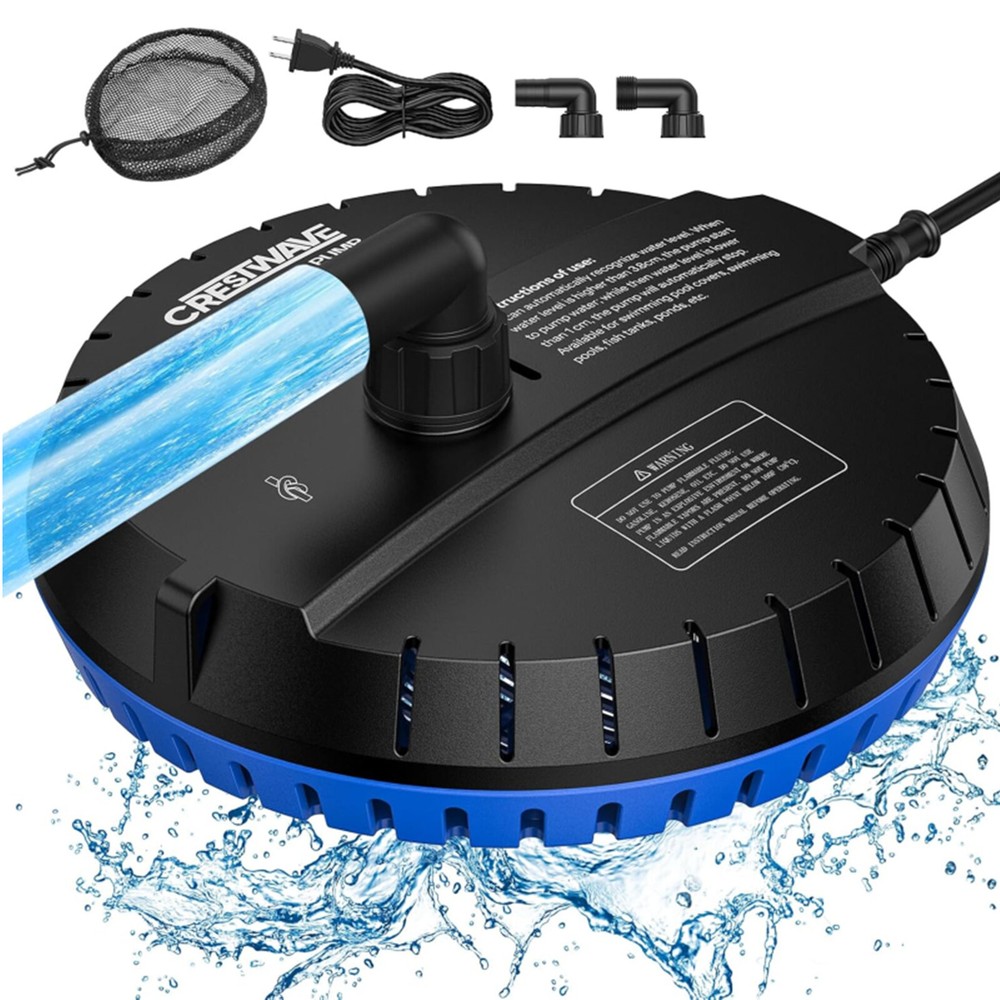 Automatic Pool Cover Pump Water Removal 115V Submersible Water Pump 25ft Cord