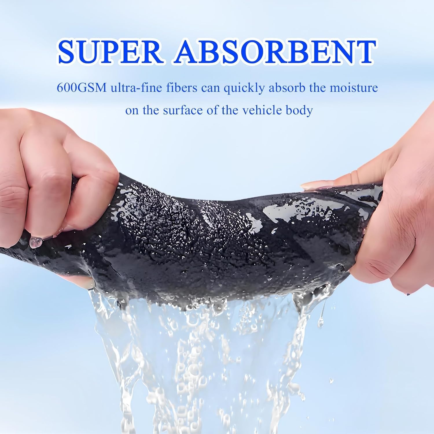 Large Microfiber Car Drying Towel, Ultra Absorbent Microfiber Cleaning 36"x 24" gallery