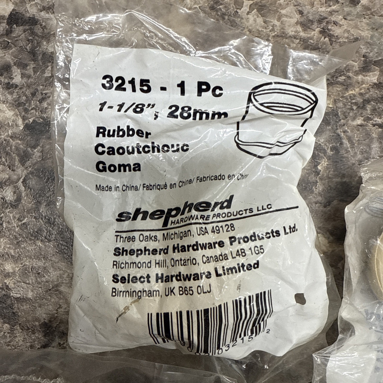 Shepherd 1 1/8" High Quality Rubber Furniture Leg Protection. #3215 Lot Of 6 gallery
