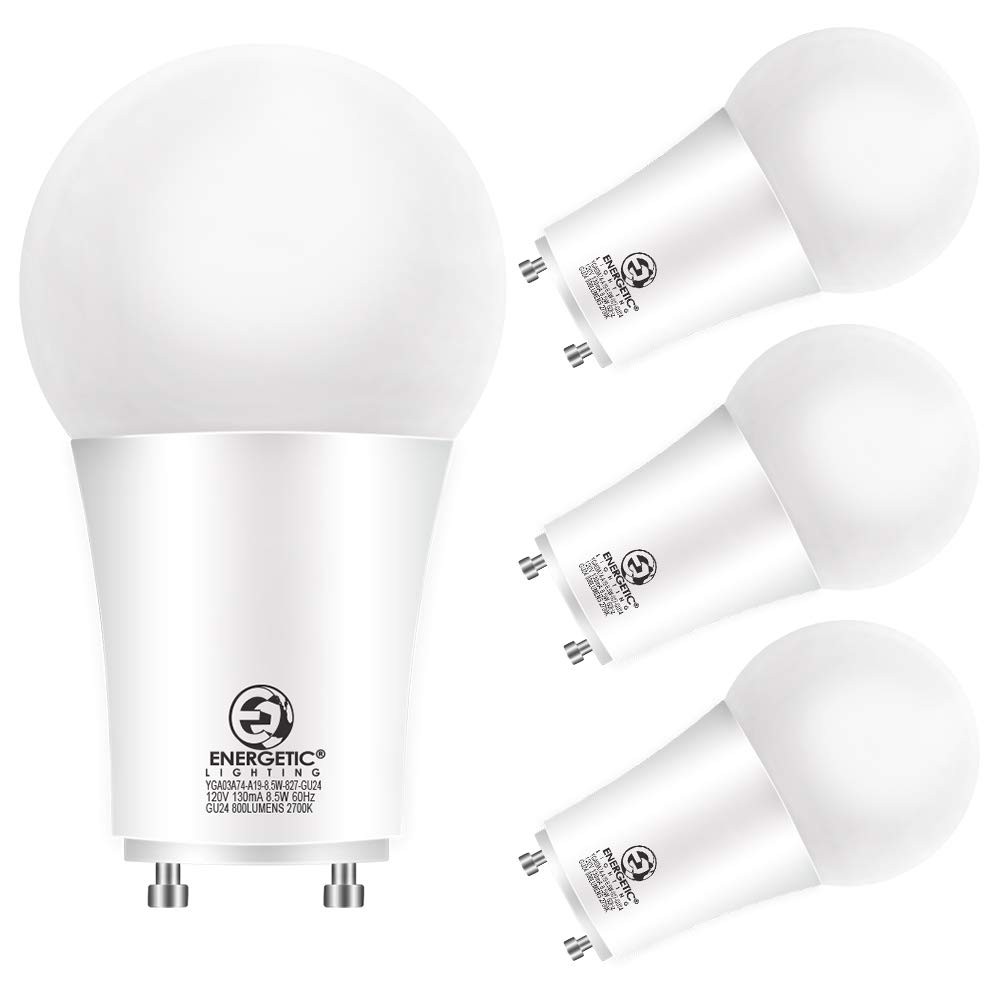 Energetic LED GU24 Light Bulbs, A19 Shape, 60 Watt Equivalent (8.5W), 2700K S... gallery