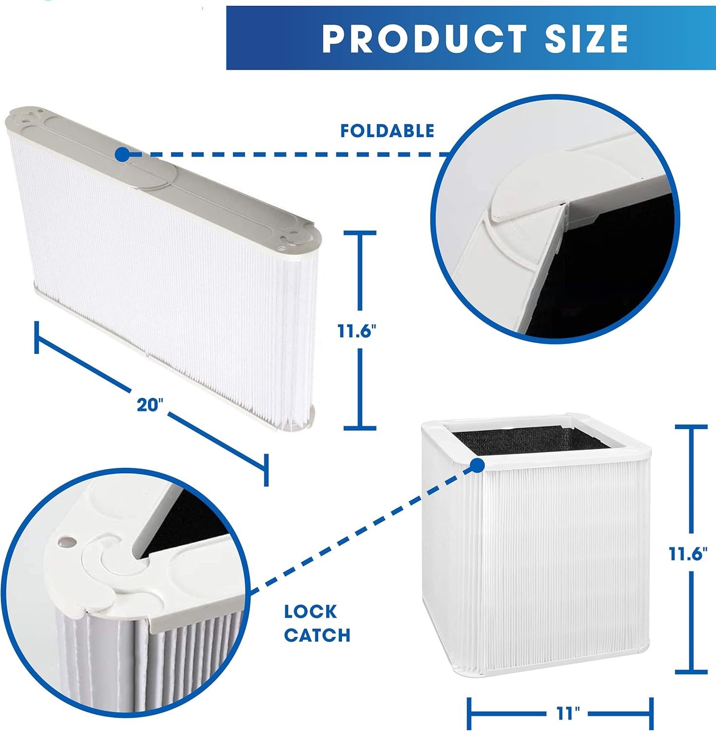 211+ Replacement Filter Particle &Activated Carbon Filter For Blue air/Pure 211+ gallery