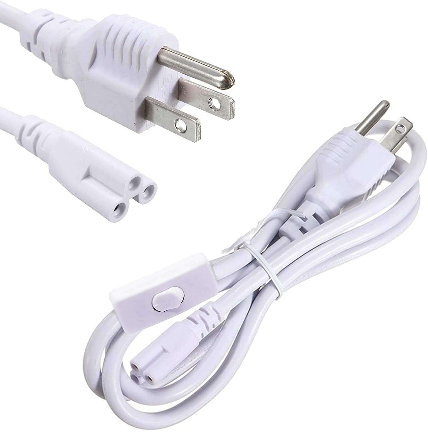 5FT POWER CABLE With Switch For T8 Integrated LED Tube Light Replacement gallery