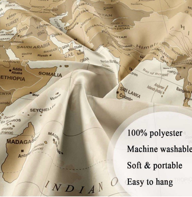 Retro Map Tapestry Old World Asia Europe America Africa Wall Decor Art 80x60 gallery