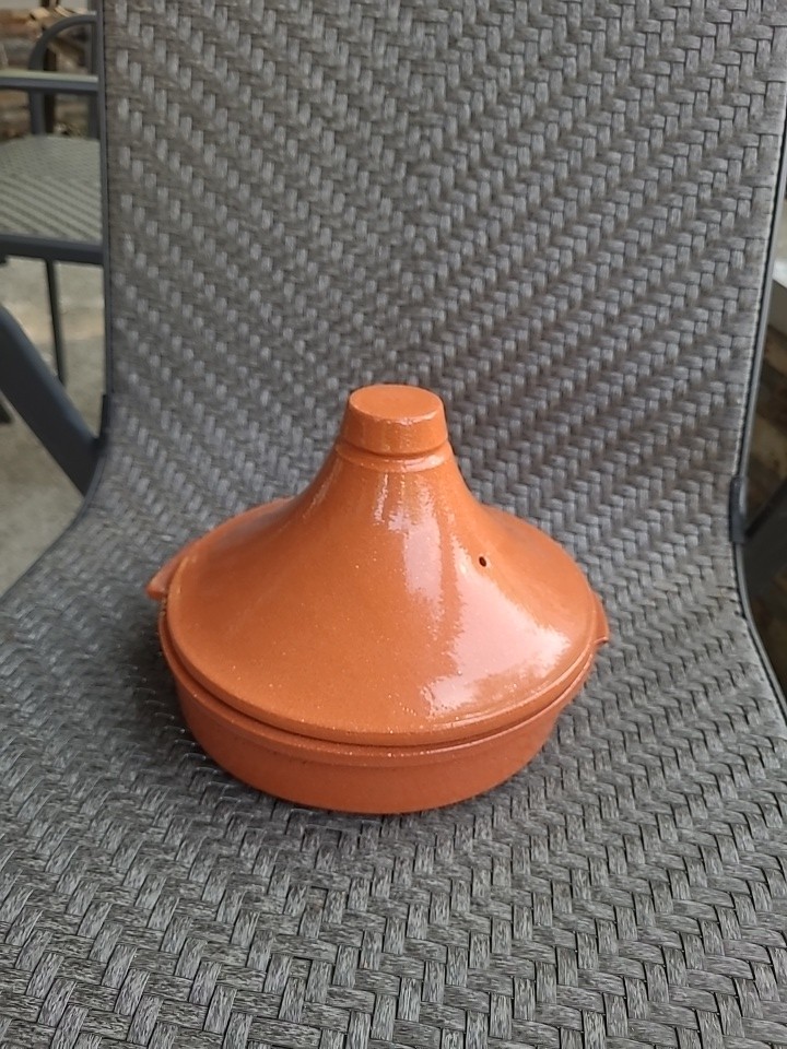 Sur La Table Terra Cotta Tagine Glazed Ceramic 8.5 Inch Brown Out Box Portugal gallery