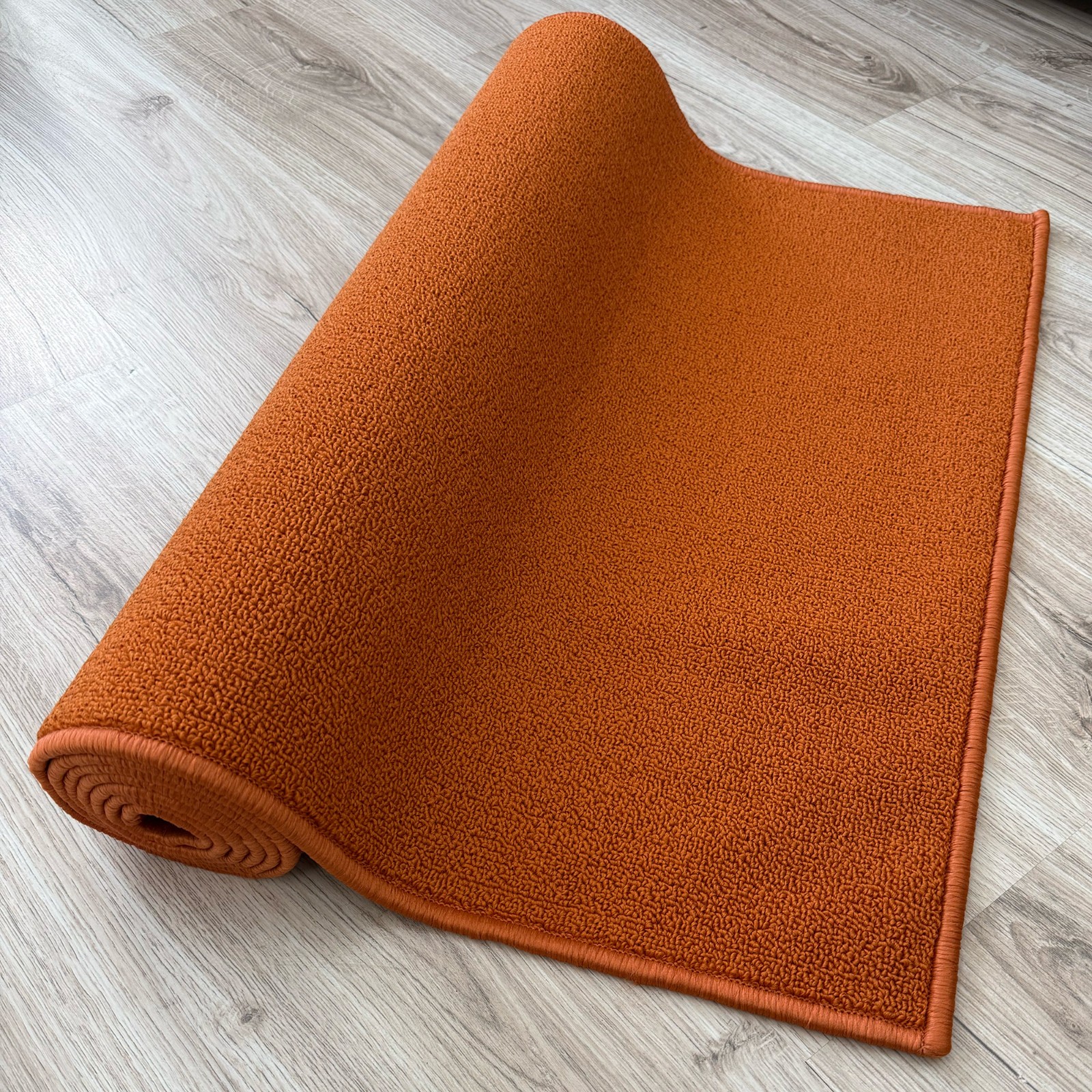 Custom Size Solid ORANGE Indoor Hallway Slip Resistant Backing Stair Runner Rug gallery