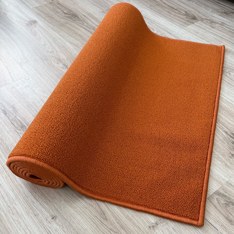 Custom Size Solid ORANGE Indoor Hallway Slip Resistant Backing Stair Runner Rug gallery