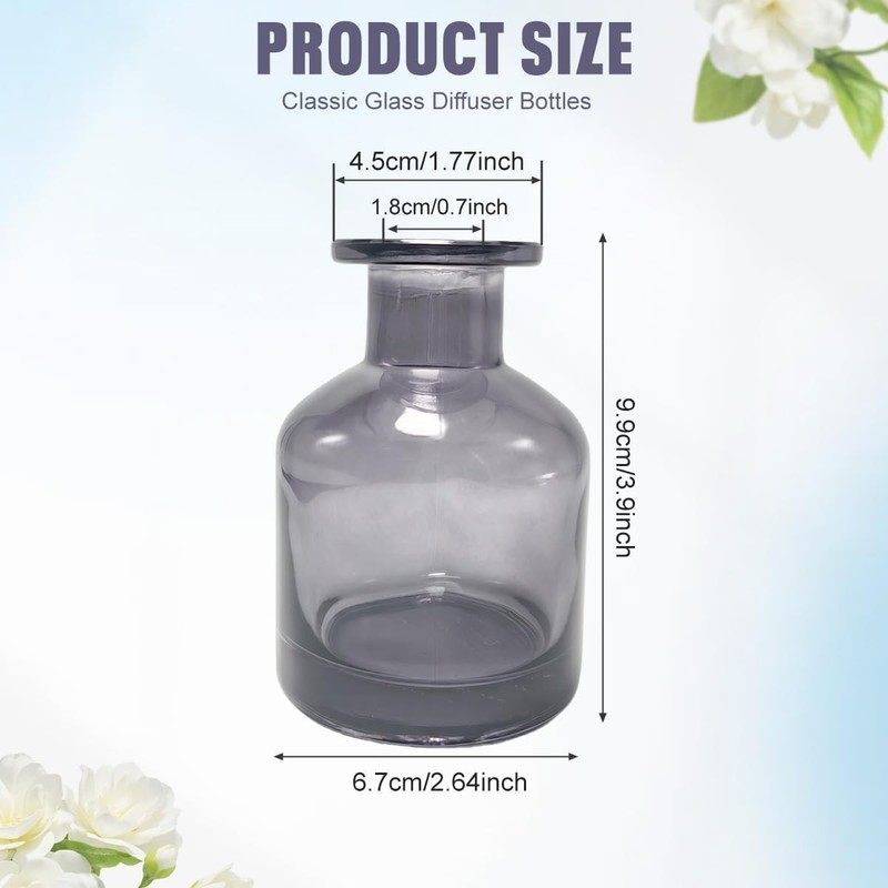 1PCS 150ml/5oz Empty Refillable Glass Diffuser Bottles Aromatherapy Jar gallery