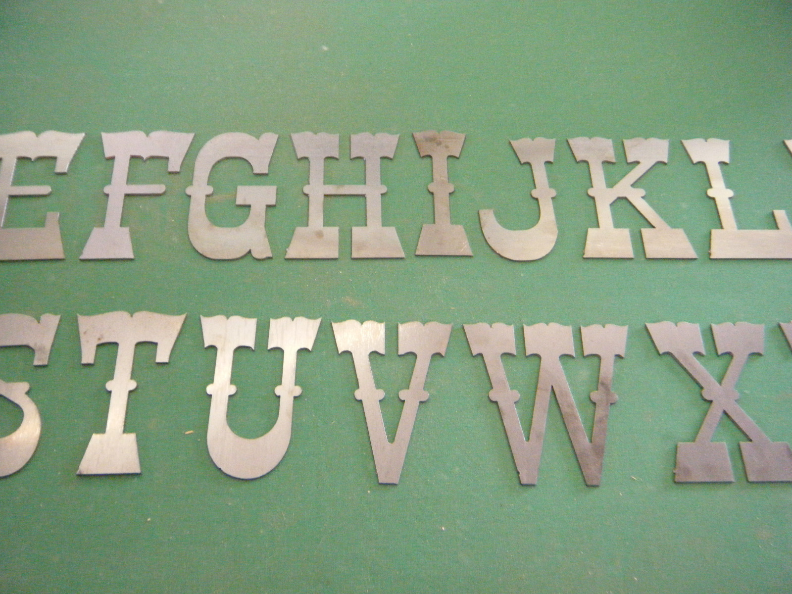 WESTERN STYLE 7" Metal Letters gallery