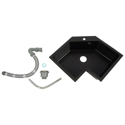 DEFECTIVE Undermount Flushmount Corner Kitchen Sink Irregular Kitchen Si G3D gallery