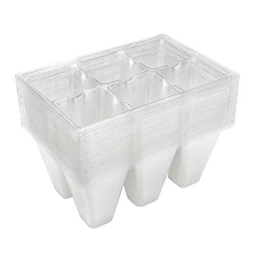 30 Pack 6-Cell Plastic Seed Starting Trays for Seedlings Vegetable Garden gallery
