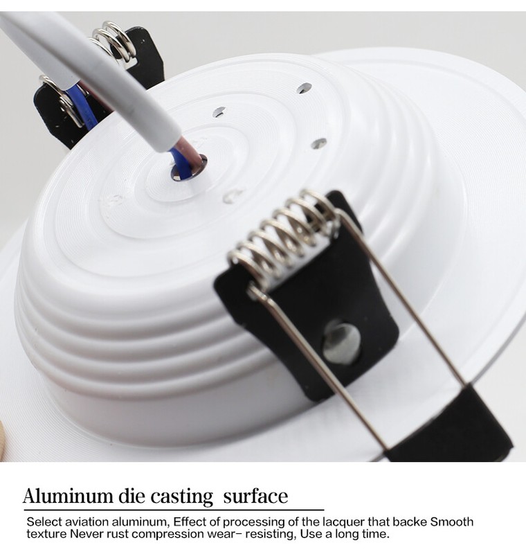 Dimmable Recessed Led Ceiling Down Light Lamp Spotlight 7/9/12/15/25W 110V-240V gallery
