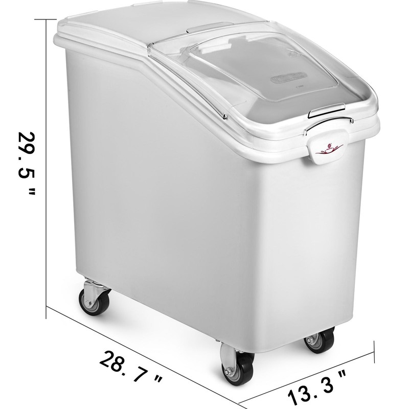 2x Ingredient Bin With Casters 21 Gallon Food Safe Restaurant Kitchen Flour Bins gallery