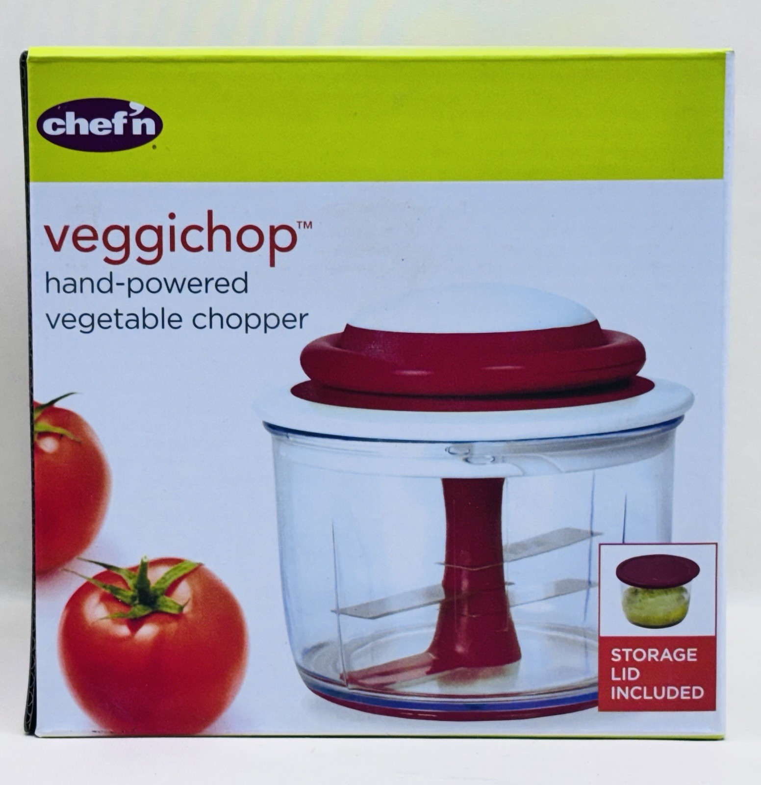 Chef’n VeggiChop Hand Powered Vegetable Chopper Storage Lid 3.8 Cup New gallery