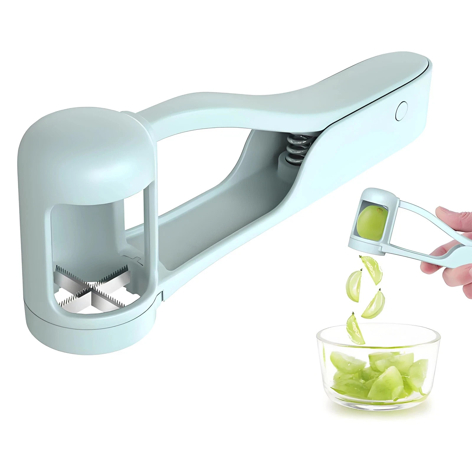 Tomato Slicer Cutter Grape Tools Cherry Fruit Salad Splitter Artifact New Box gallery
