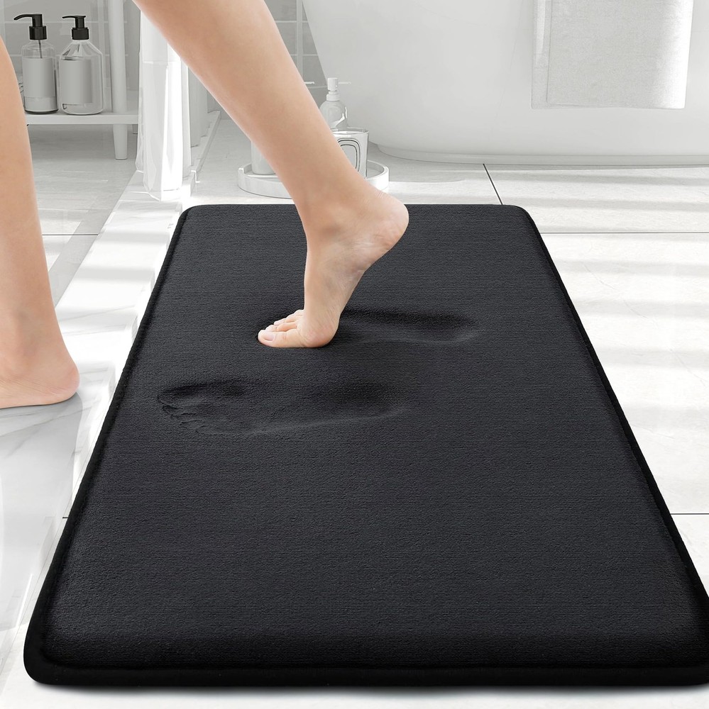 Memory Foam Bath Mat 30x20, Extra Soft and Absorbent Bathroom Mats, Non Slip