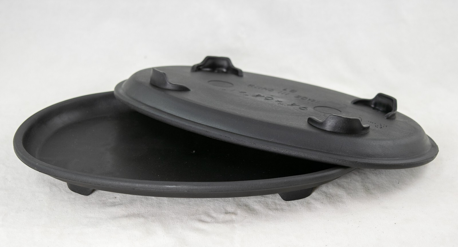 2 Oval Black Plastic Humidity/Drip Tray for Bonsai, Indoor Plant 9.5"x 6.5"x 1" gallery