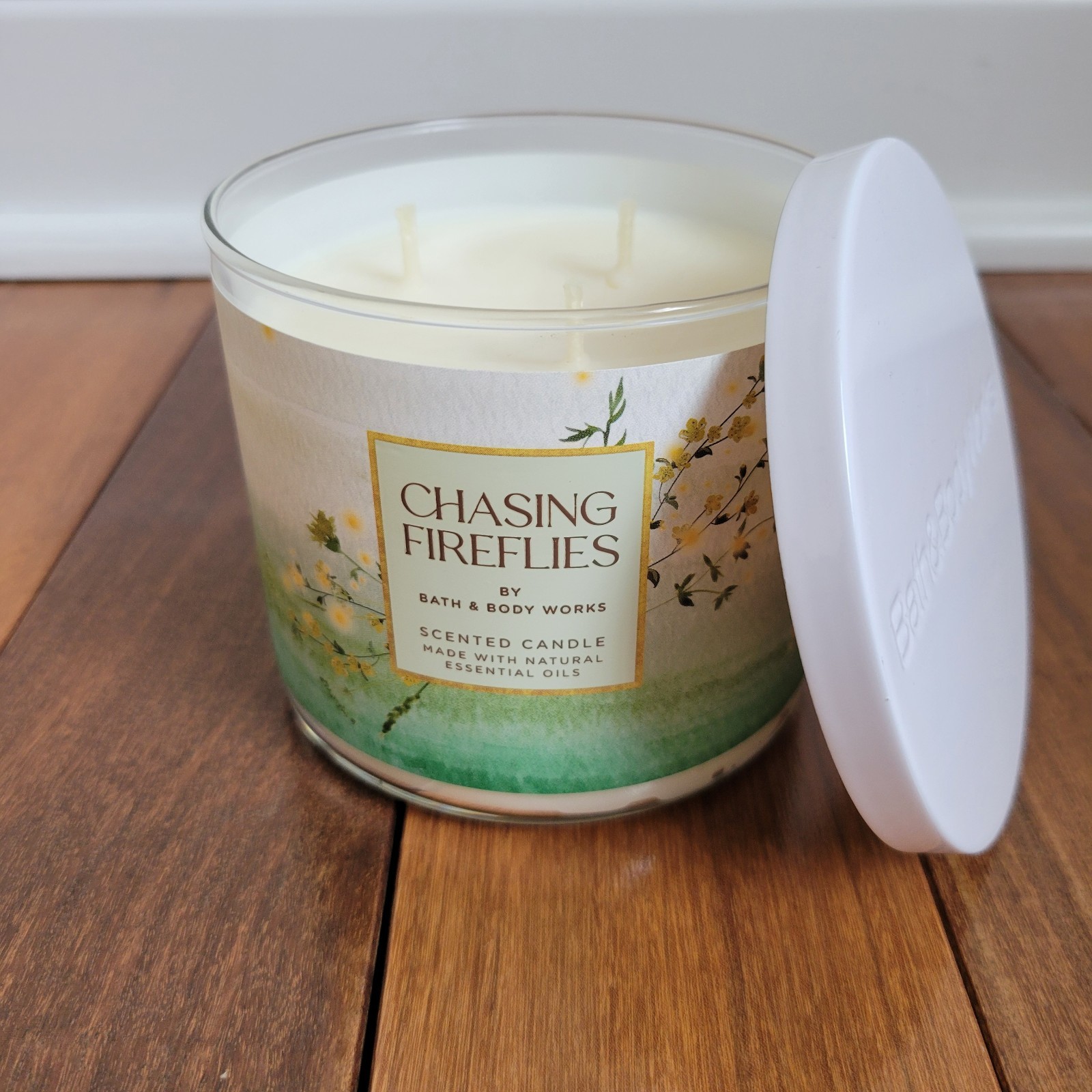 1 Bath & Body Works CHASING FIREFLIES Large 3-Wick Scented Candle 14.5 oz gallery