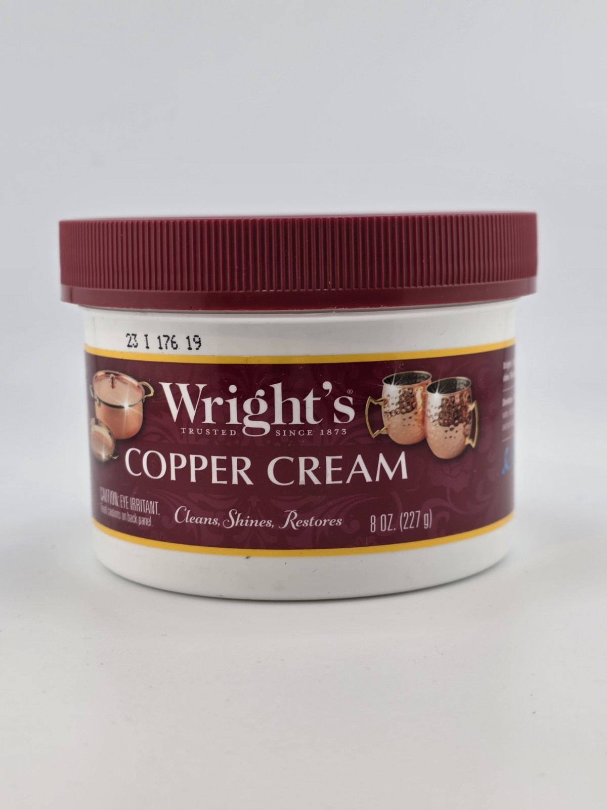 Wright's Copper and Brass Cream Cleaner - 8 Ounce - Gently Cleans and Removes... gallery