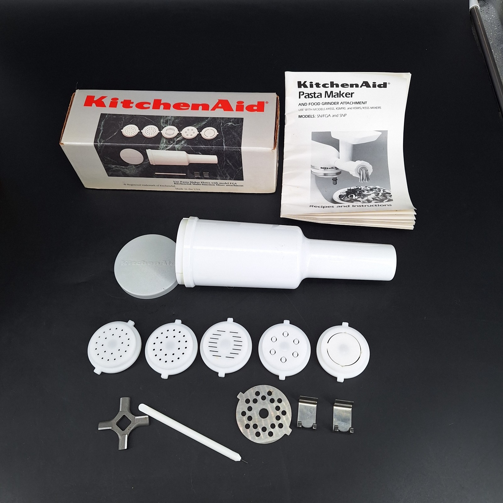 KitchenAid FGA Pasta Maker Attachment Plates Set for Stand Mixer Made in USA gallery