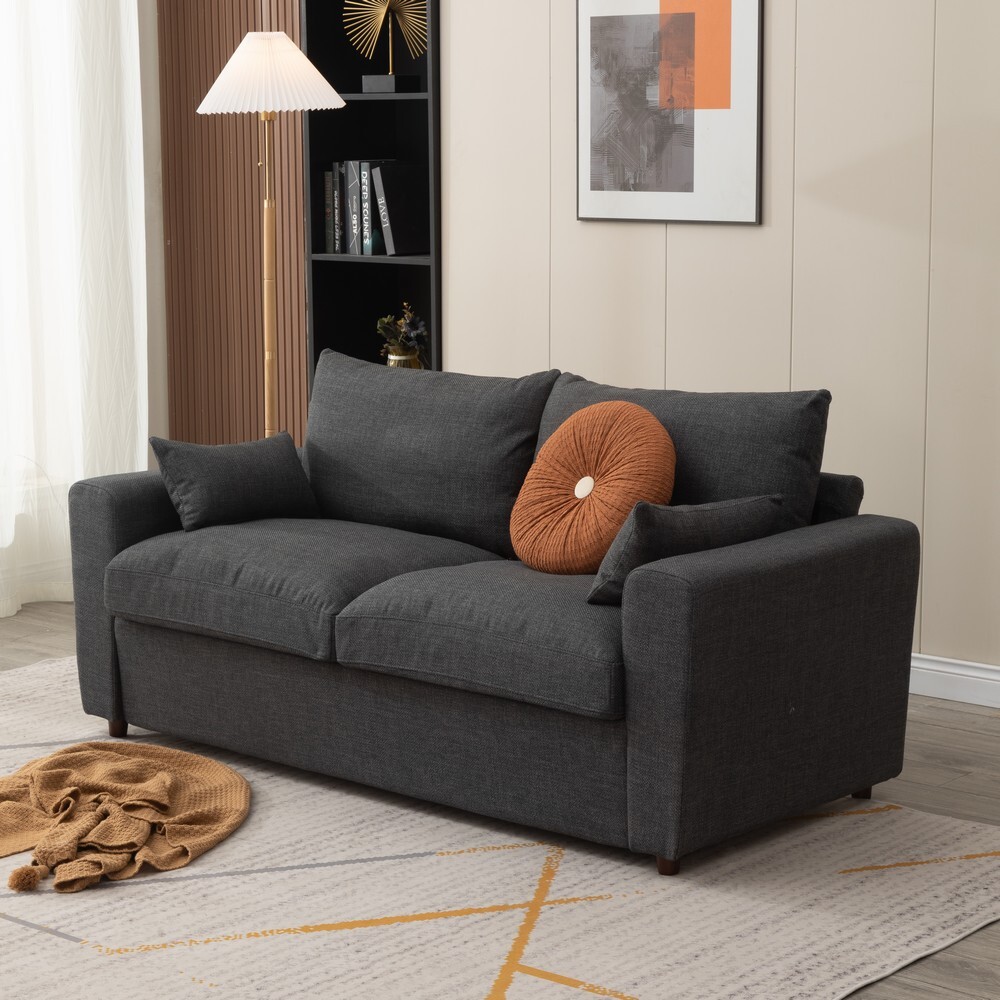 2 / 3 Seater Sofa with Storage Solution Linen Fabric Couch Love Seat Settee gallery