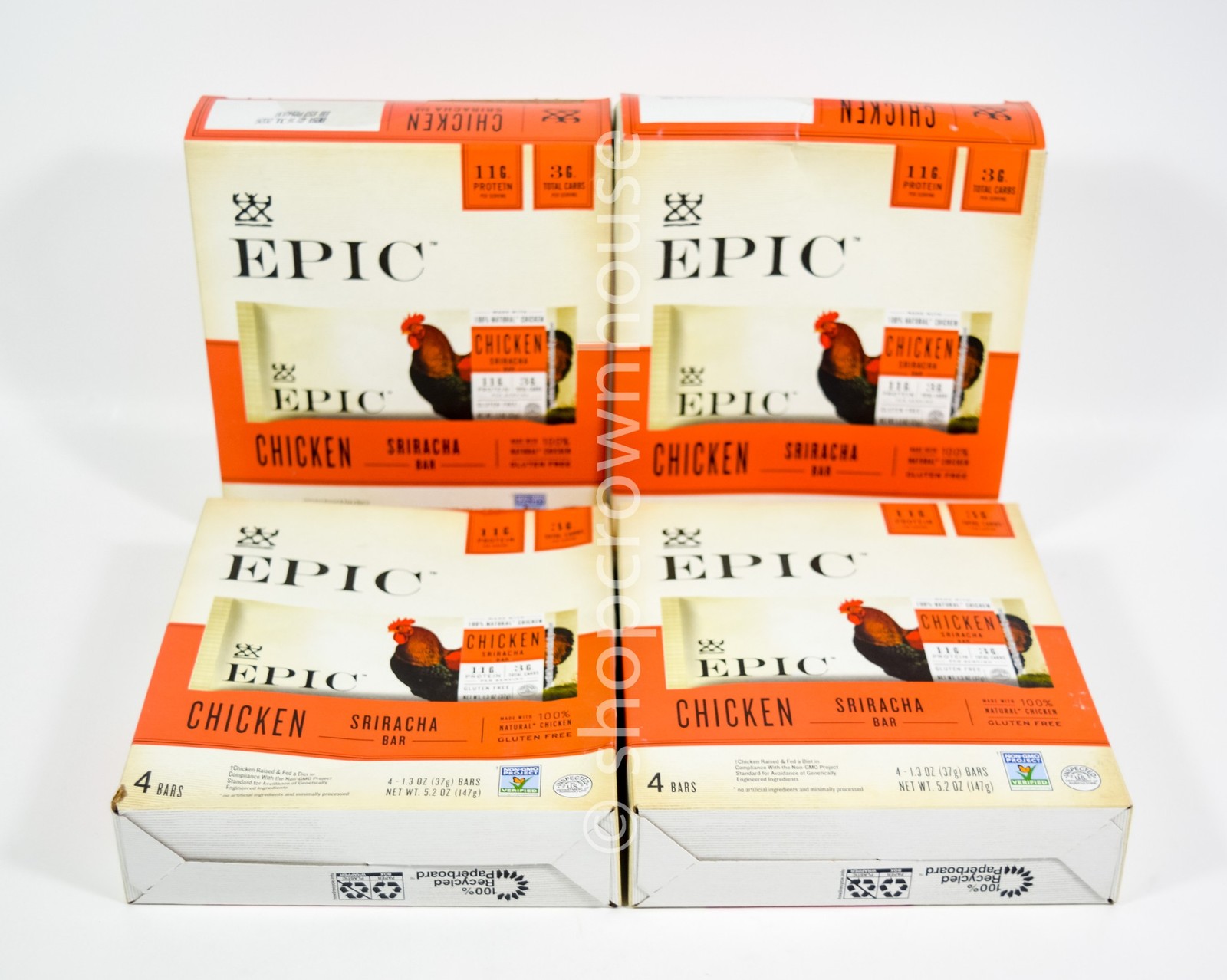 4 Epic CHICKEN Shiracha Bar 1.3oz 11g Protein box total 16 bars 07/16/2026 gallery