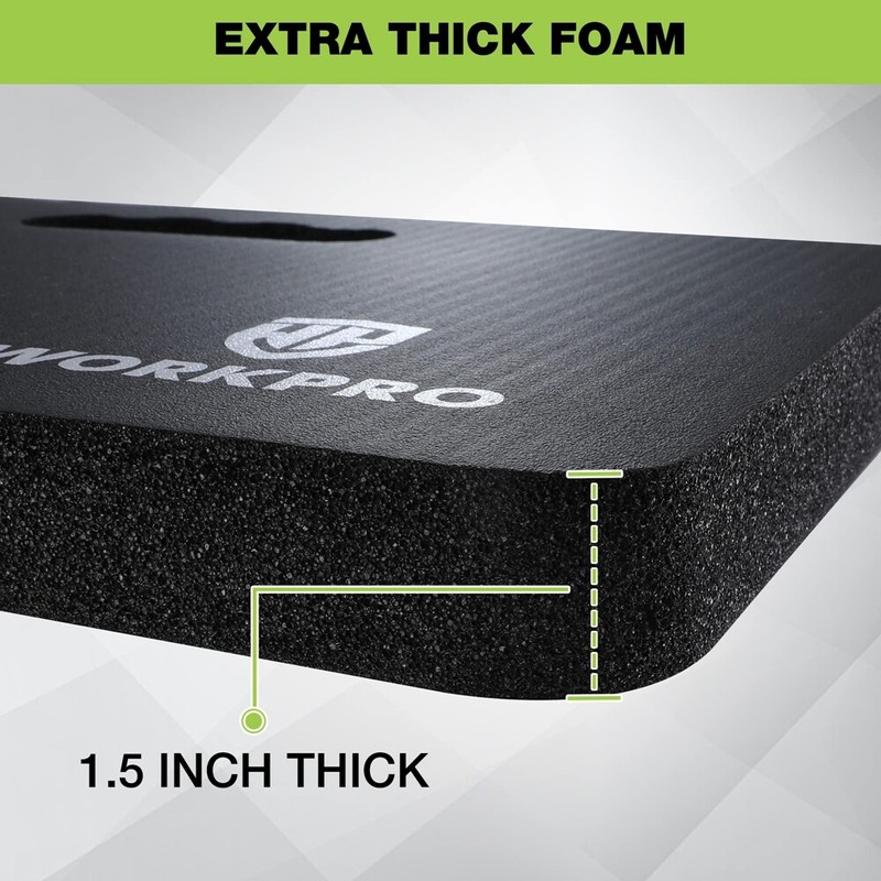 WORKPRO 2PC Extra Thick Kneeling Pad Soft Foam Cushioning Large Foam Kneeler Mat gallery