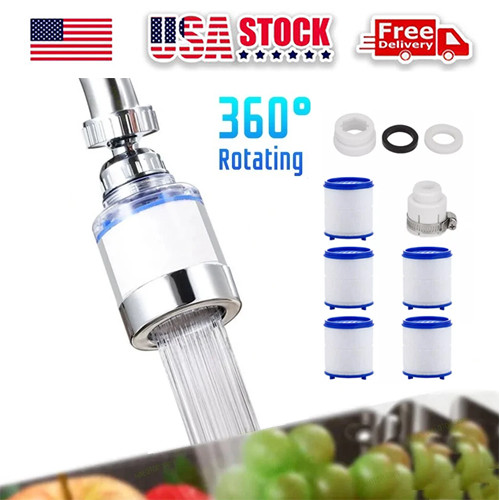 Faucet Water Filter Tap Filtration Kitchen Bathroom Sink Mount Purifier System gallery