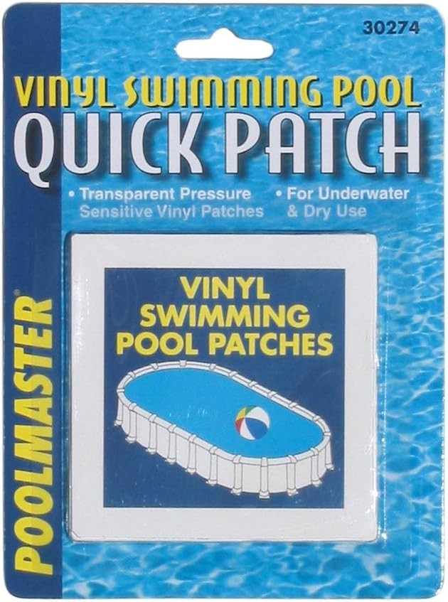 30274 Compact Vinyl Pool Repair Patches - 5 Waterproof Self-Adhesive Squares gallery