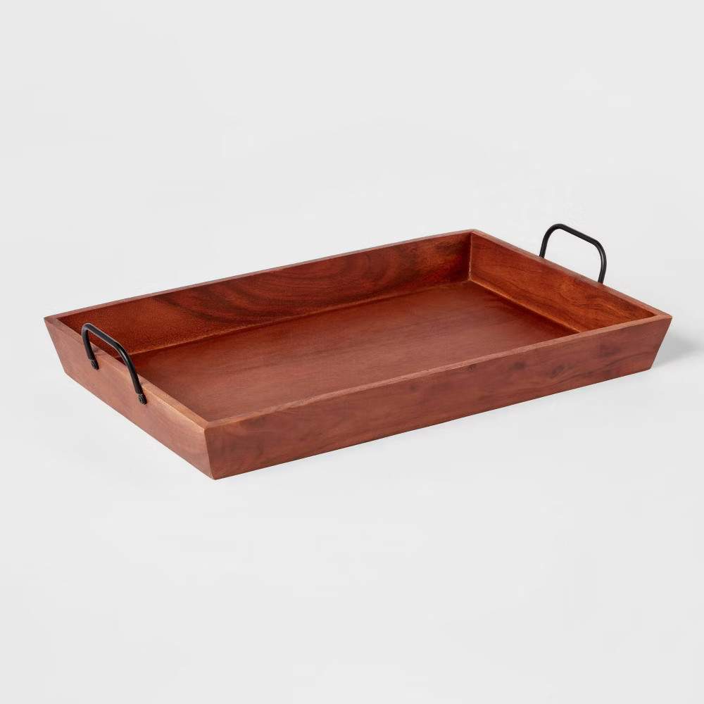 20" x 13" Wood Serving Tray - Threshold gallery