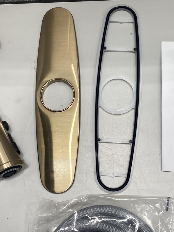Moen Gilden High Arc Pulldown Kitchen Faucet Bronzed Gold BZG - 87679BZG gallery