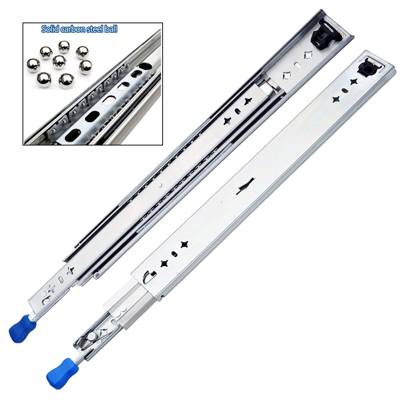 Heavy Duty 18-40"Drawer Slides with Lock Full Extension 300Ib Ball Bearing 1Pair gallery