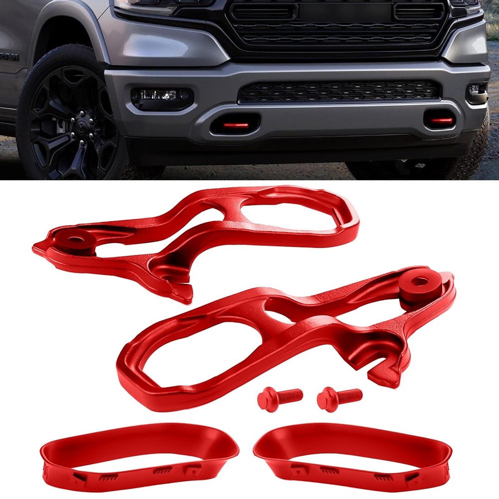 Heavy Daty Front Left & Right Tow Hooks Compatible with Dodge Ram 1500 DT 3.6...