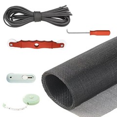 New Window Screen Replacement,48″X118″ Screen Repair Kit for Window, Charcoal Fi