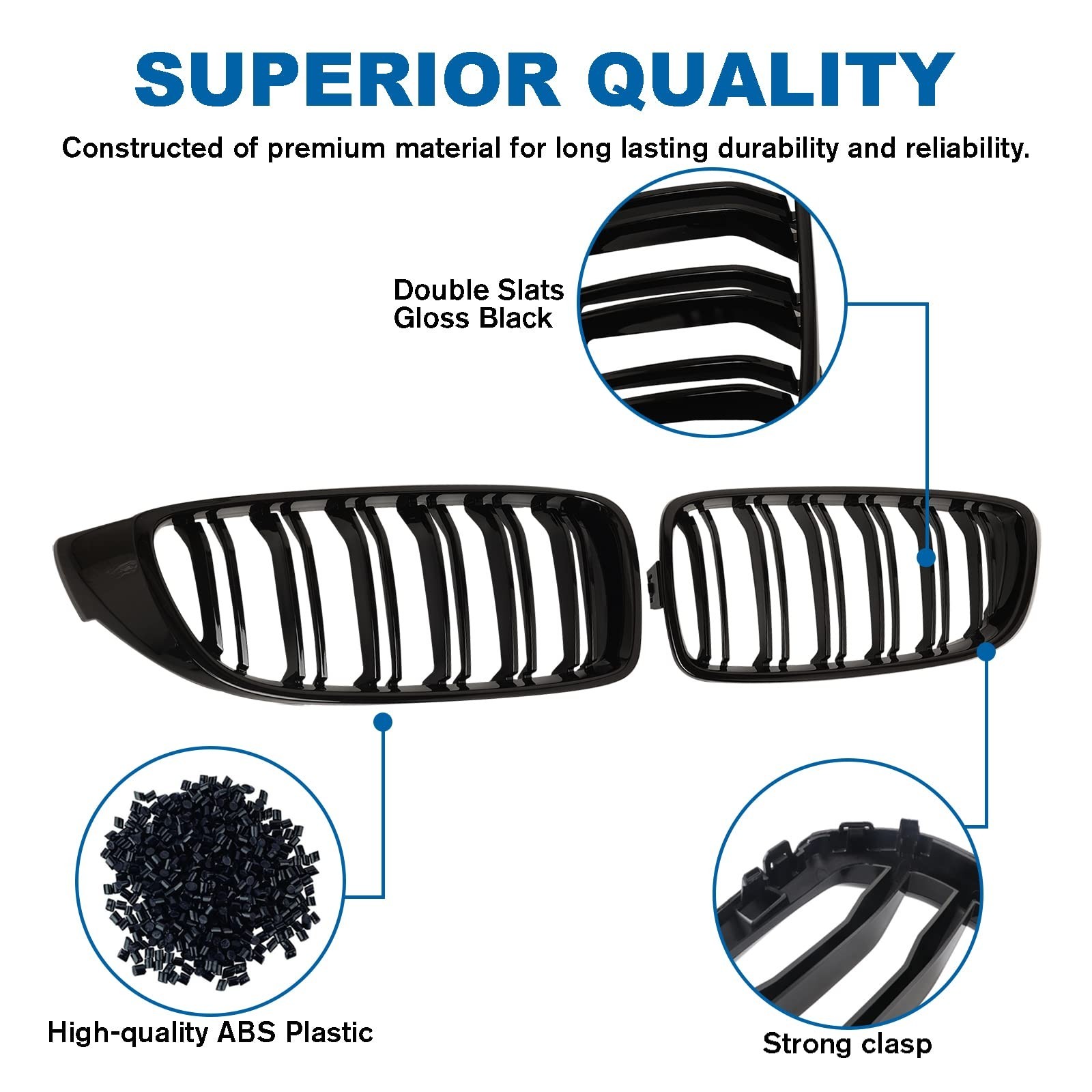 F32 Grille - Front Kidney Grille Compatible with 2014-2020 4 Series F32/F33/F... gallery