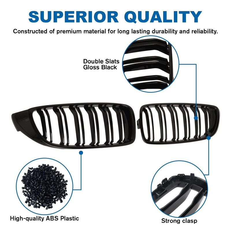 F32 Grille - Front Kidney Grille Compatible with 2014-2020 4 Series F32/F33/F... gallery
