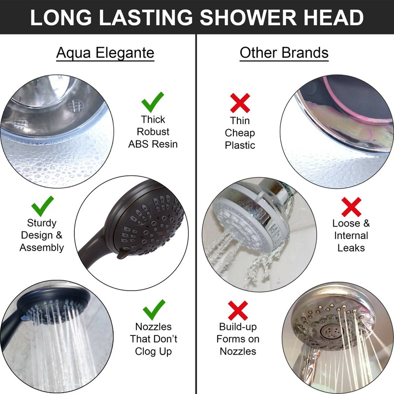 6 Function Handheld Shower Head Kit (Aqua Elegante) - Oil-Rubbed Bronze- 1.8 GPM gallery