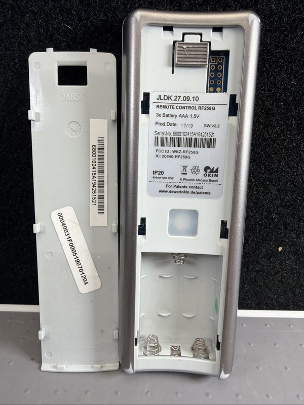 Serta Motion Essentials Adjustable Bed Replacement Remote RF258 G JLDK.27.09.10 gallery