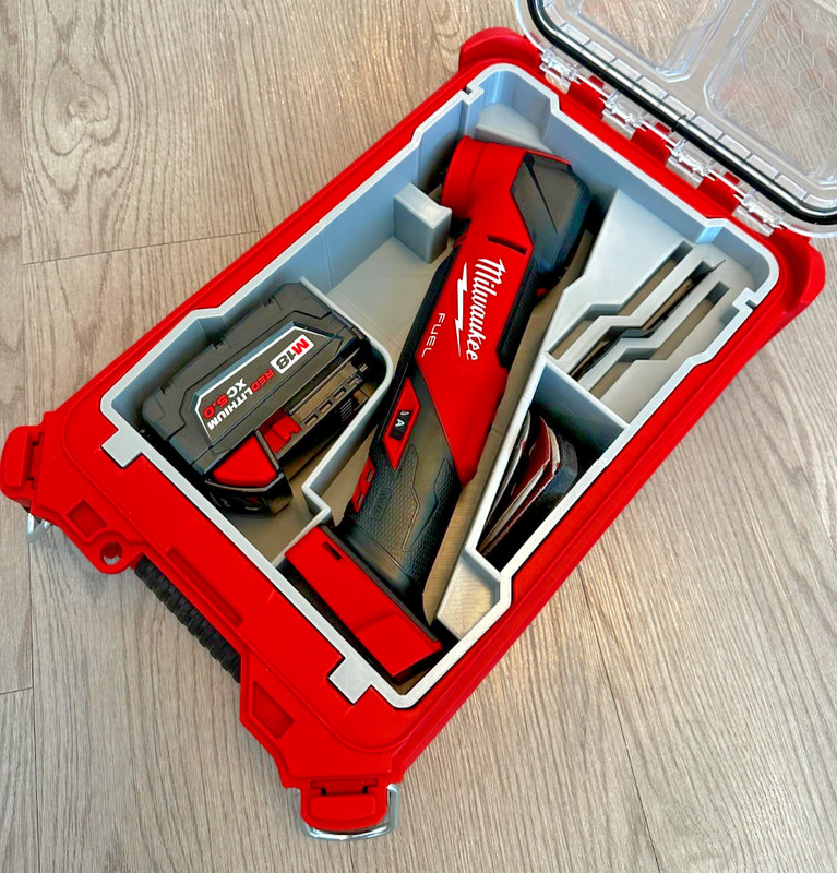 Milwaukee M18 Multi-tool PACKOUT Insert Only (3D Printed Storage gallery
