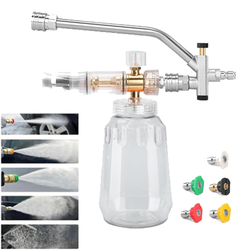 Tool Daily Foam Cannon with 1/4 Inch Quick Connector, 1 L, 5 Washer Nozzle Tips gallery