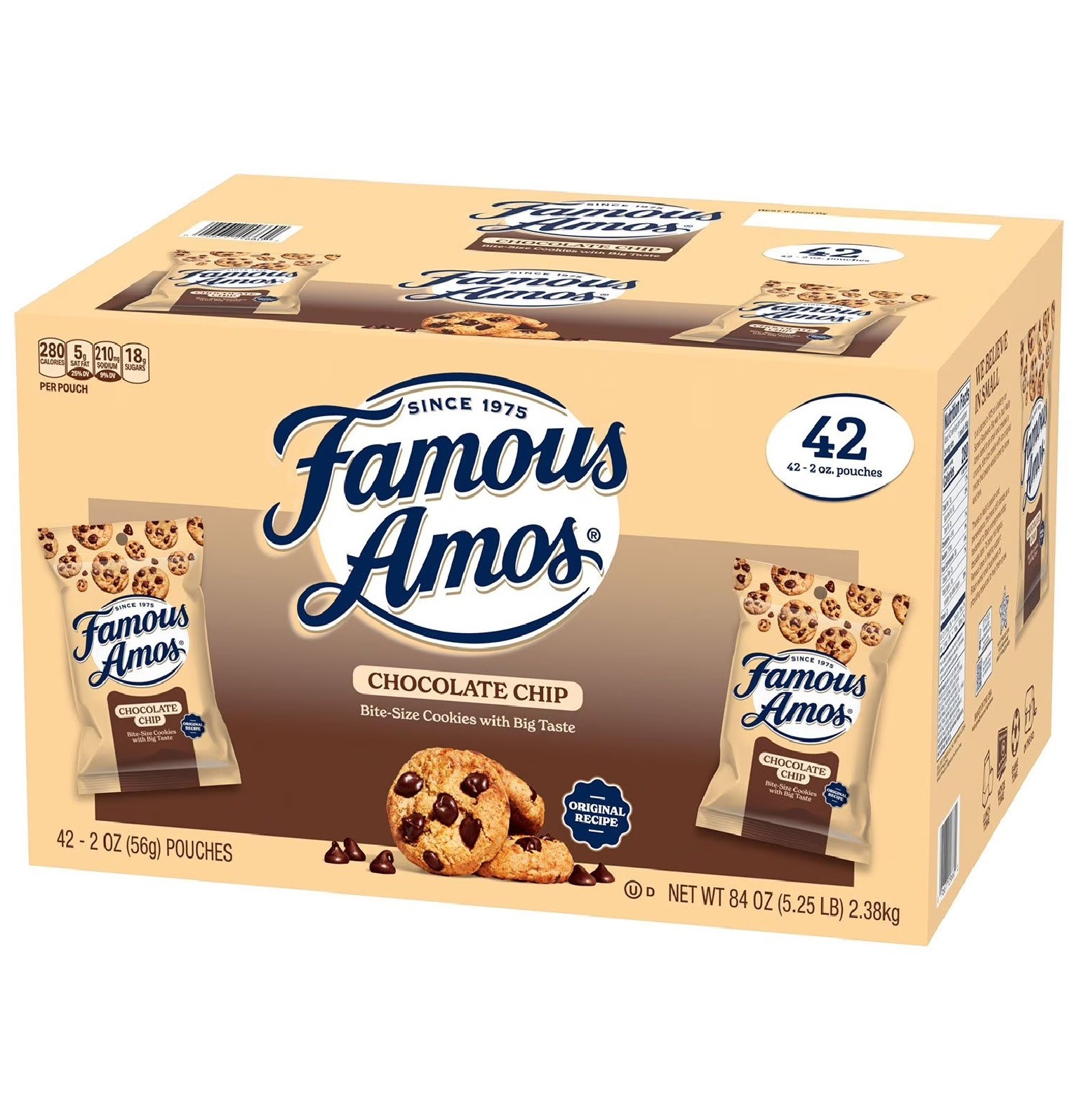 Famous Amos Chocolate Chip Cookies, 2 oz., 42 pk. gallery