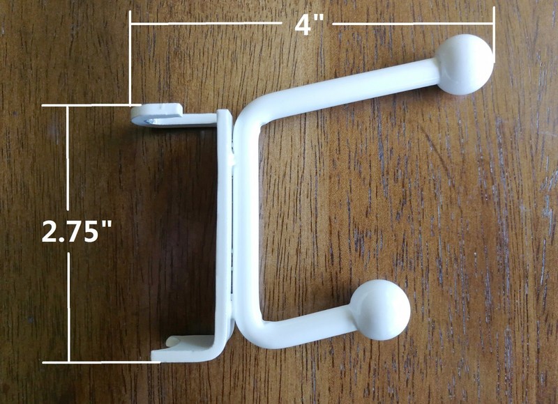 Bathroom Behind-the-door Hinge-Attached Towel Hook for Home or Travel gallery