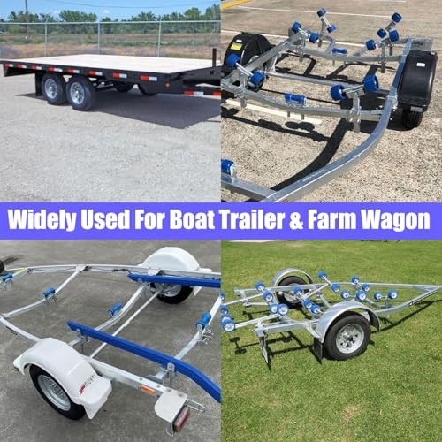 2 Pack U Bolt Mounting & Plate Kit for 6,000 lb / 7,000 lb Trailer Axle (for gallery