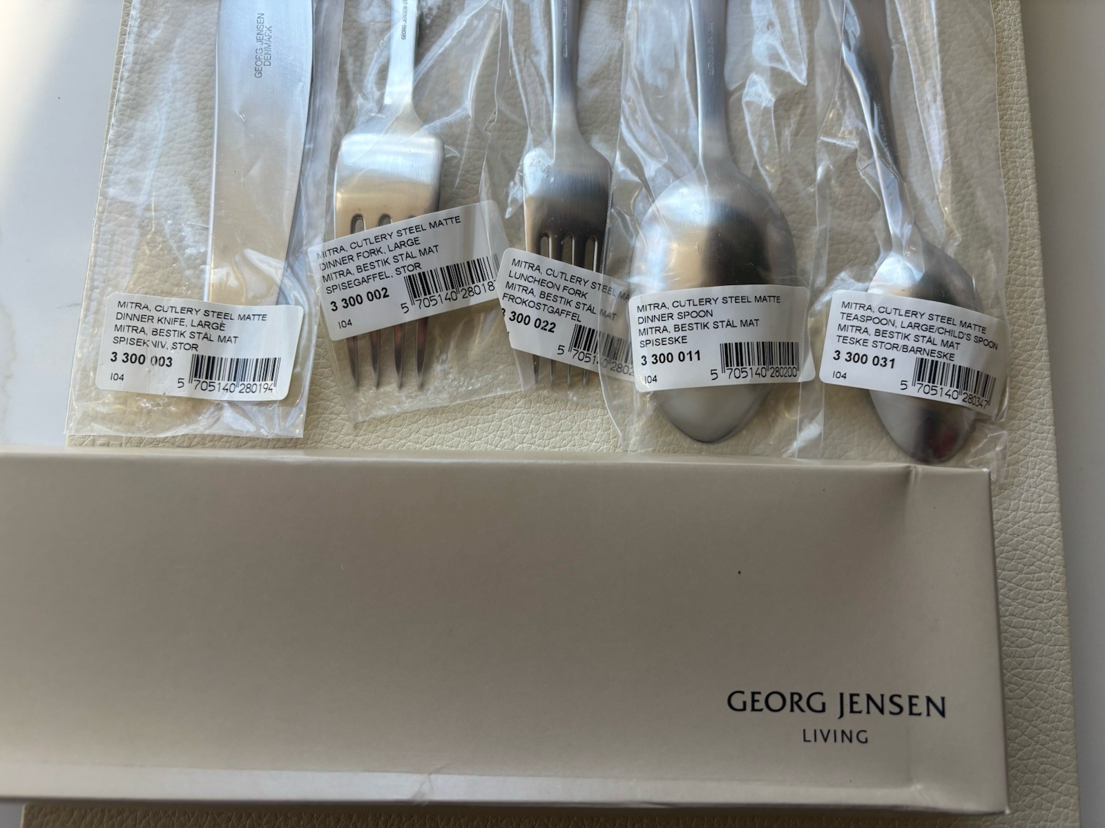 Georg Jensen MITRA (matte) - 5 piece place setting NEW gallery