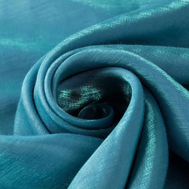 Gradient Reflective Fabric by Yard Soft Polyester Cotton Iridescent Material gallery
