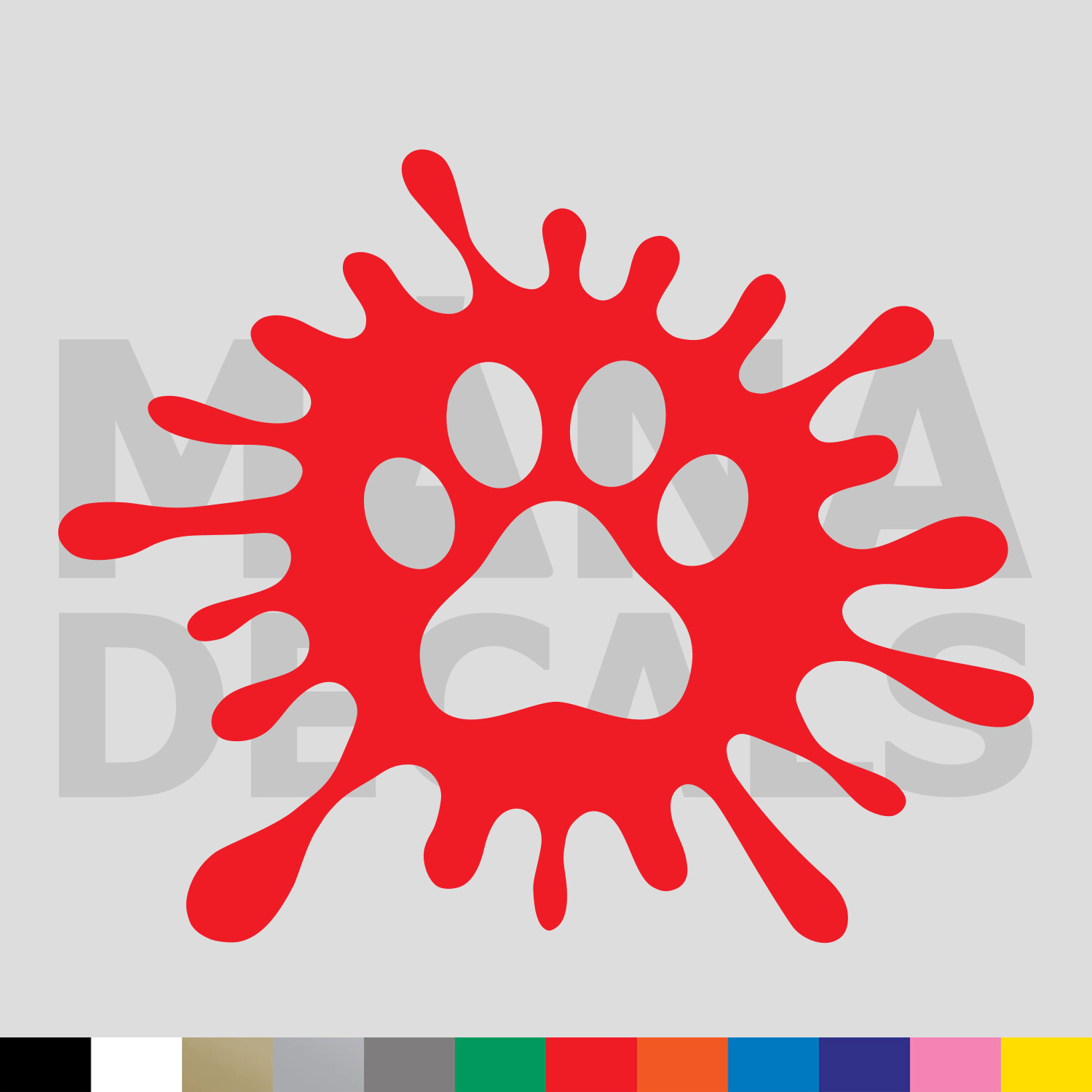 Paint Splash Paw Print Vinyl Die Cut Decal Sticker - Cat Dog Pet Ink Splatter gallery
