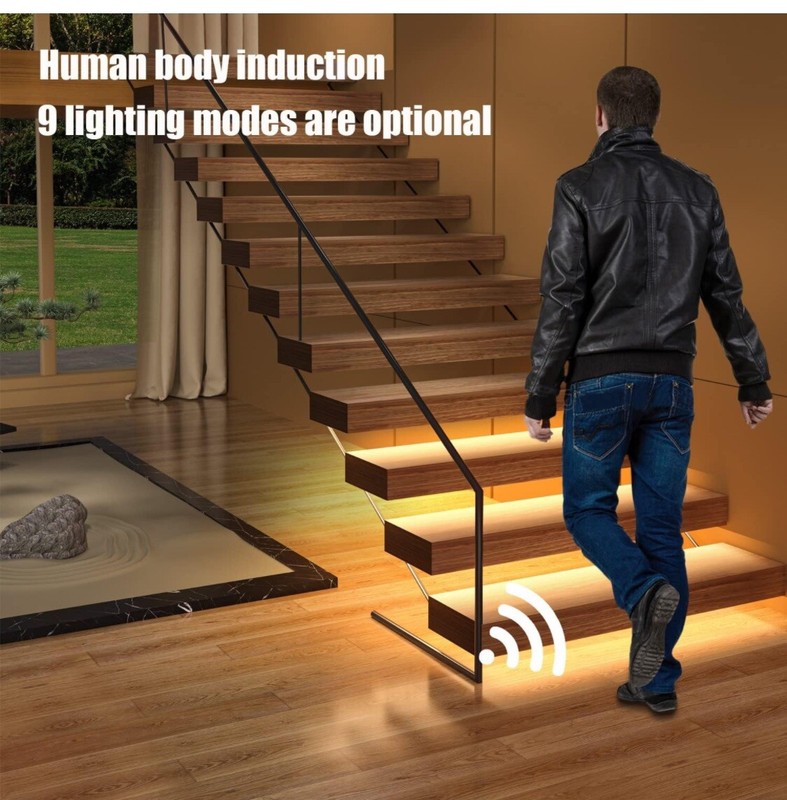 Intelligent Motion Sensor LED Stair Lighting Complete Set SSL-5616, 40 Inches gallery