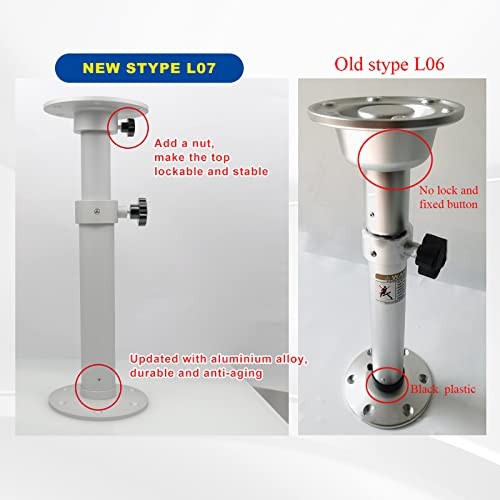 Adjustable Table Pedestal Detachable Table Base Stand Leg Base Mount Kit gallery