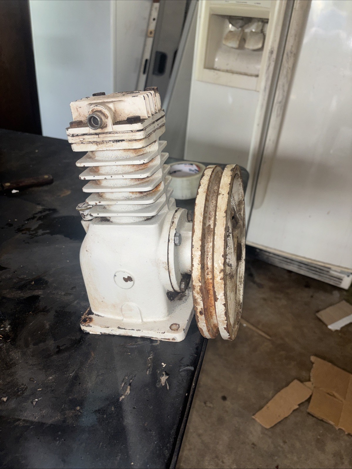 Sanborn Model 44 Single-Stage Air Compressor Pump gallery