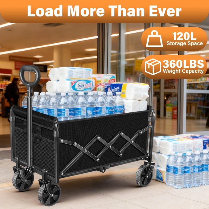 Wagons Carts Foldable Collapsible Wagon — Multi-Use Folding Utility Wagon gallery