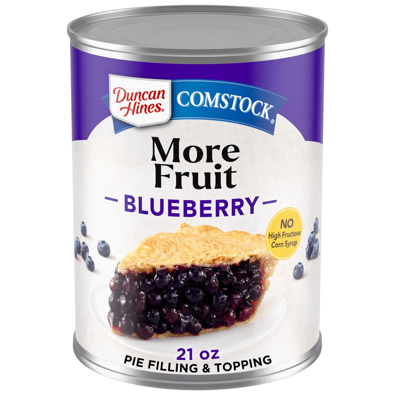 (3 Pack) Comstock More Fruit, Blueberry Pie Filling and Topping, Ready to Use, gallery